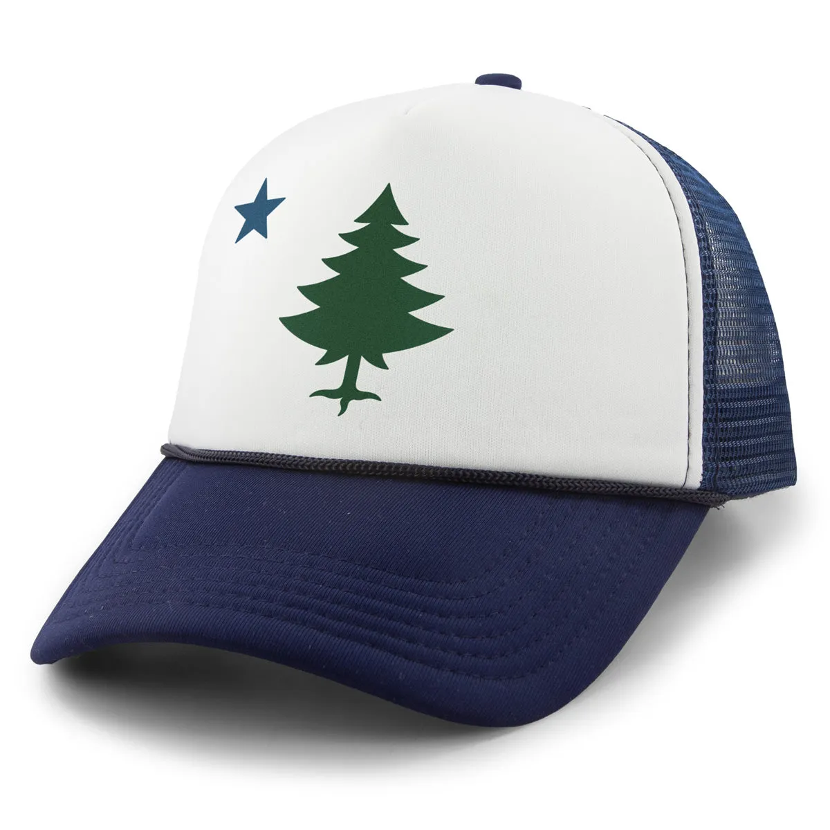 Vintage Maine Flag Foam Trucker Hat