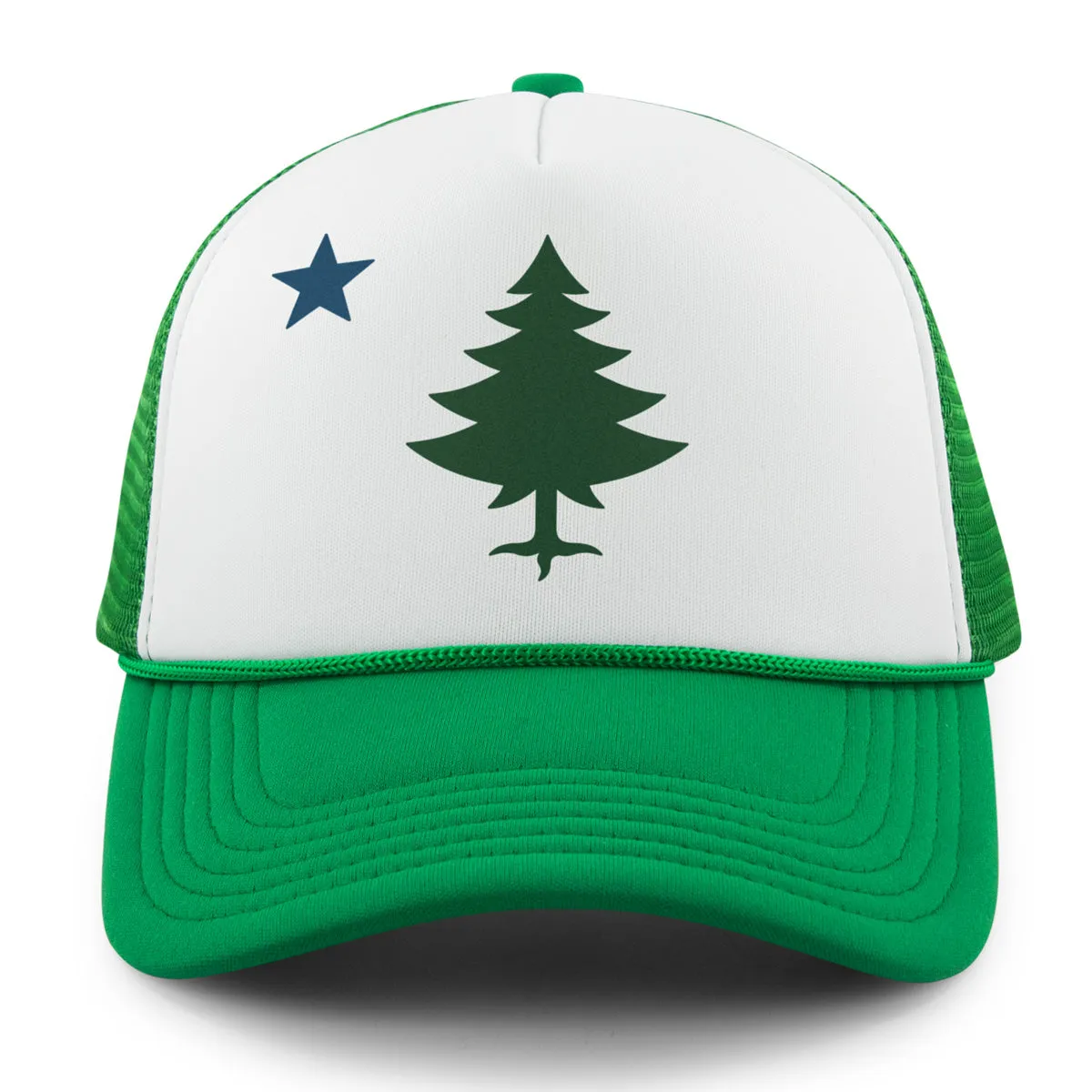 Vintage Maine Flag Foam Trucker Hat