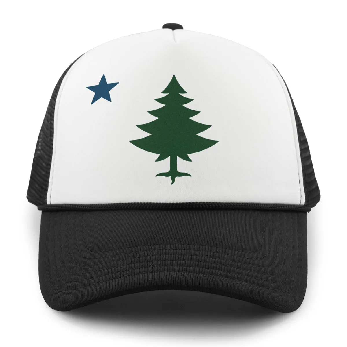 Vintage Maine Flag Foam Trucker Hat