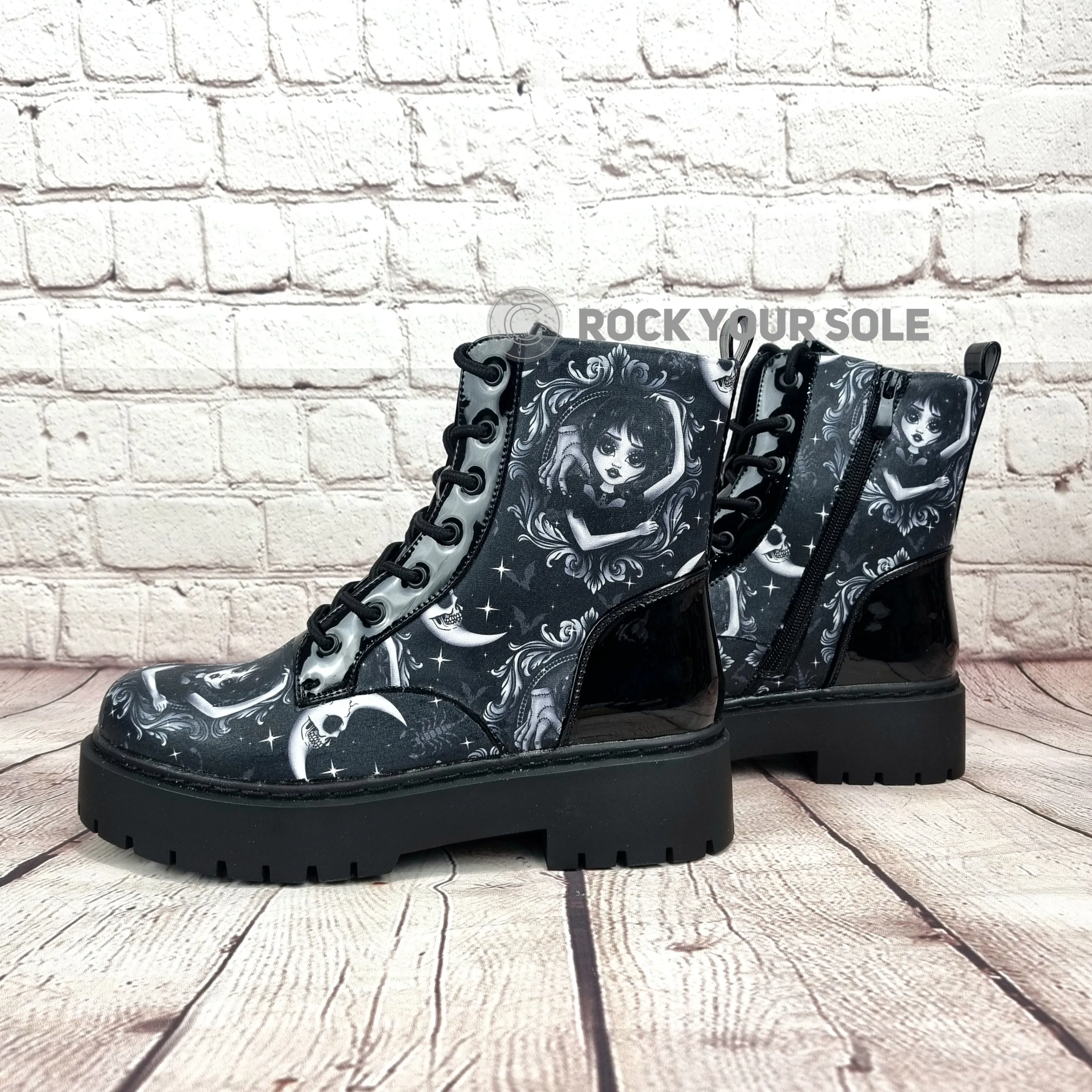 Wednesday heel ankle boots