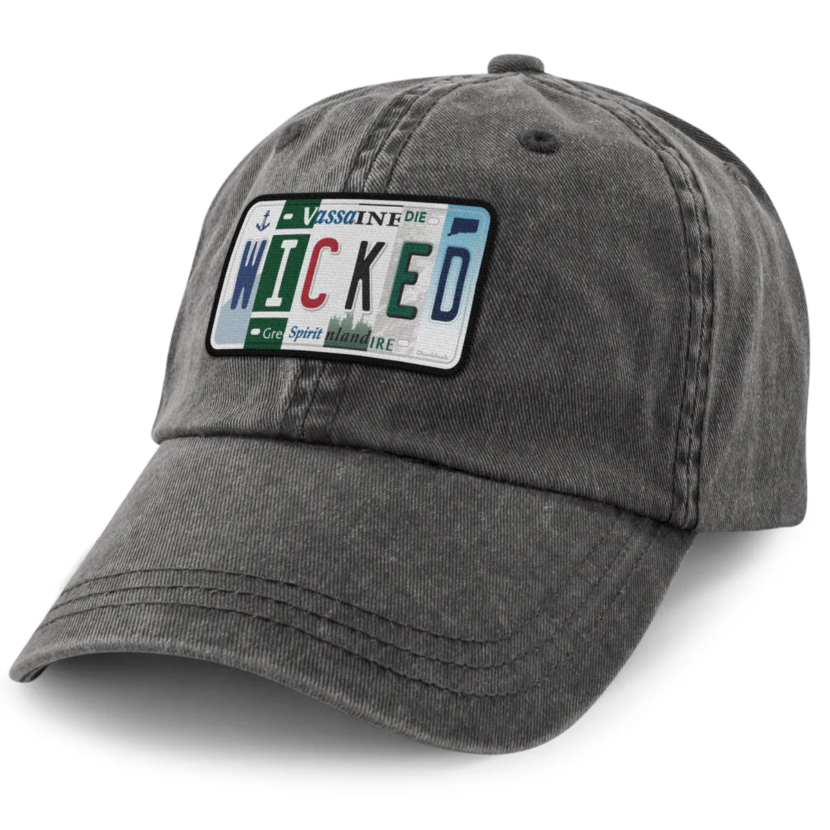 Wicked License Plate Washed Dad Hat