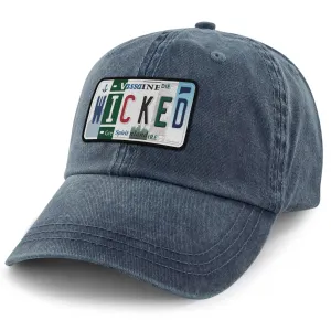 Wicked License Plate Washed Dad Hat