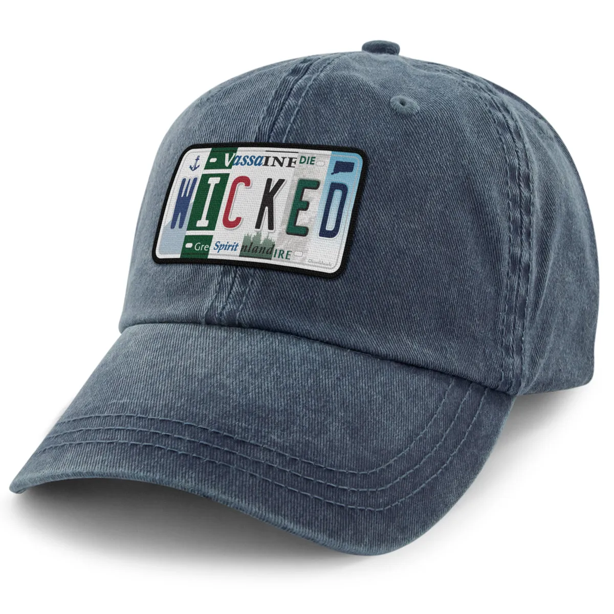 Wicked License Plate Washed Dad Hat