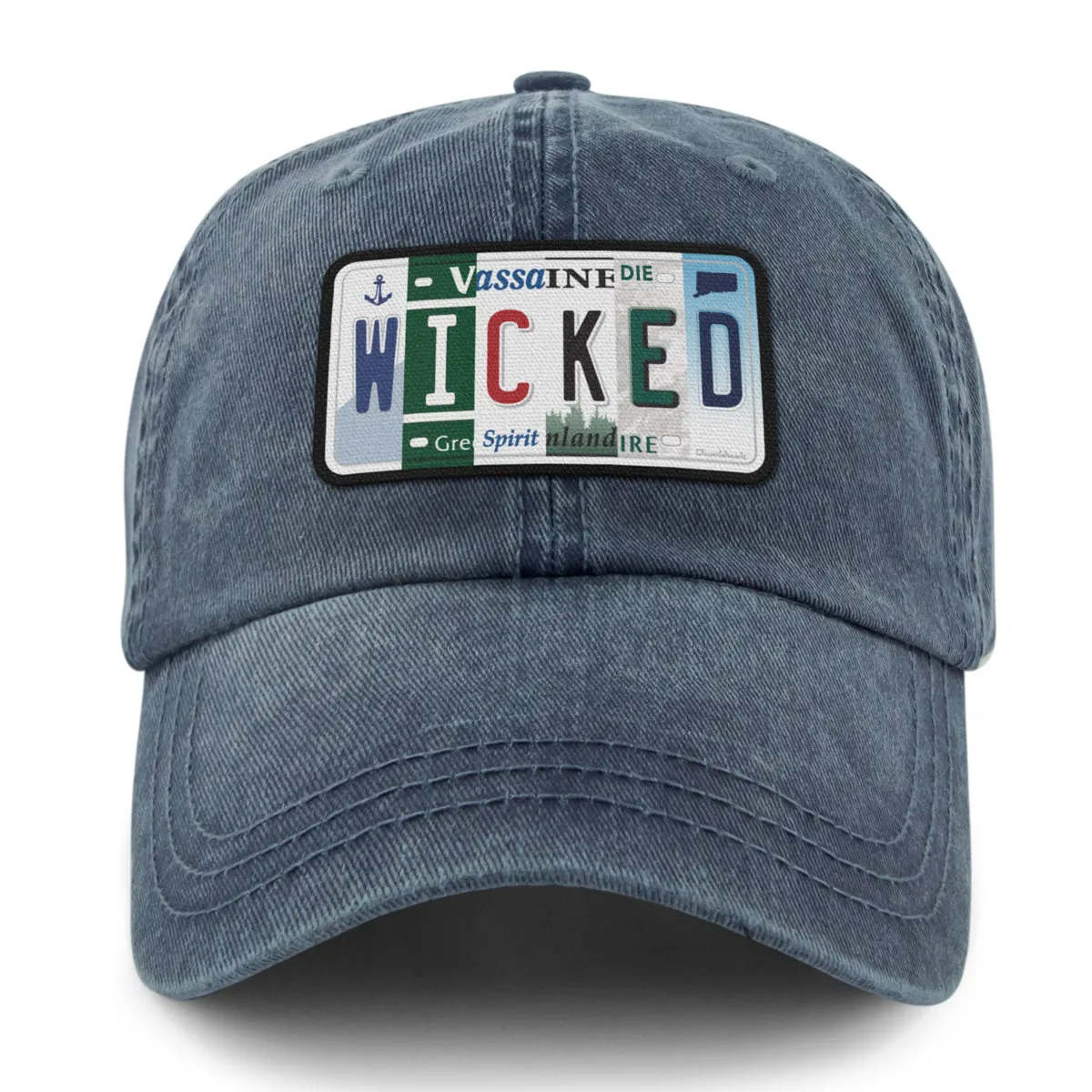 Wicked License Plate Washed Dad Hat