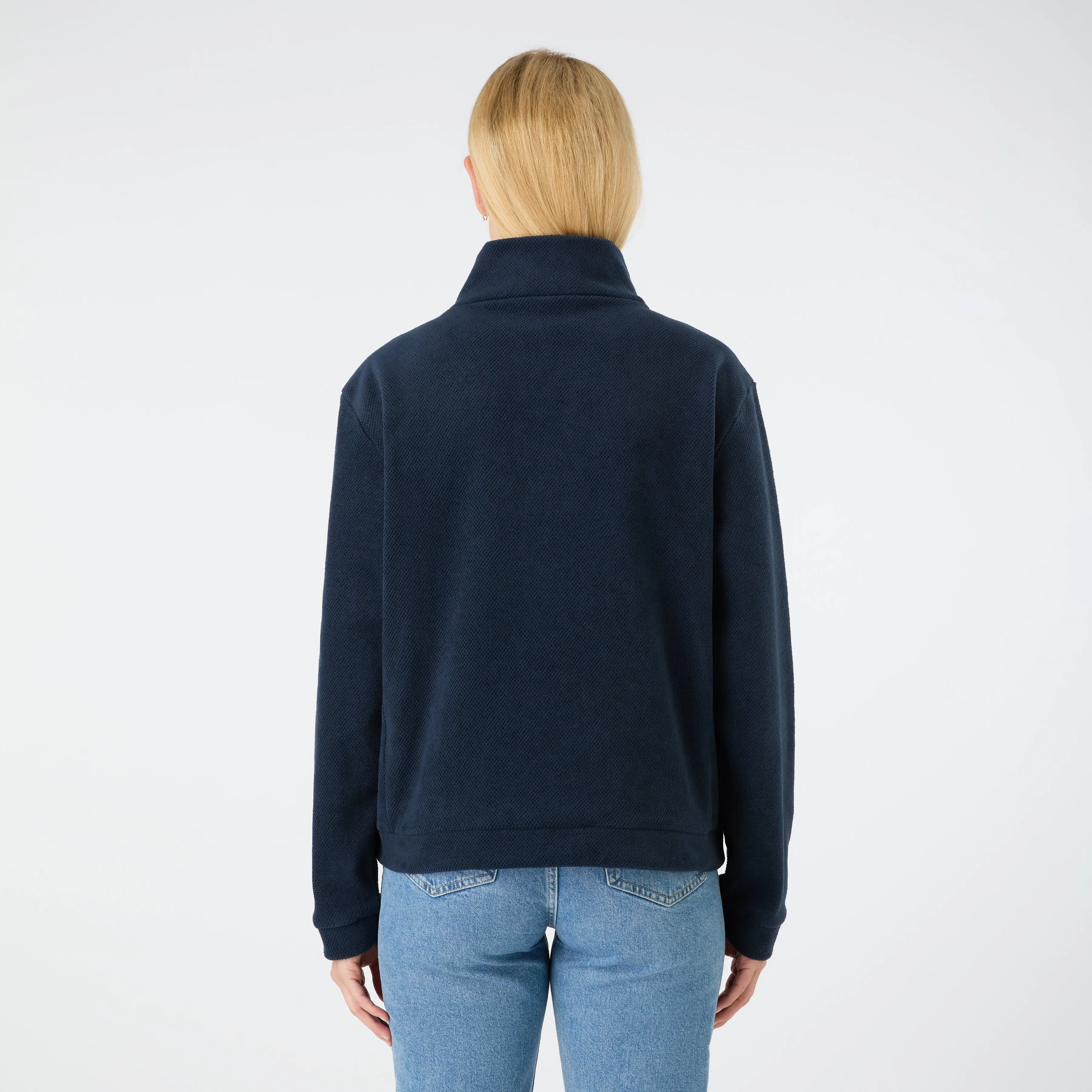 WOMEN'S CLASSIC FLEECE PULLOVER - NAVY
