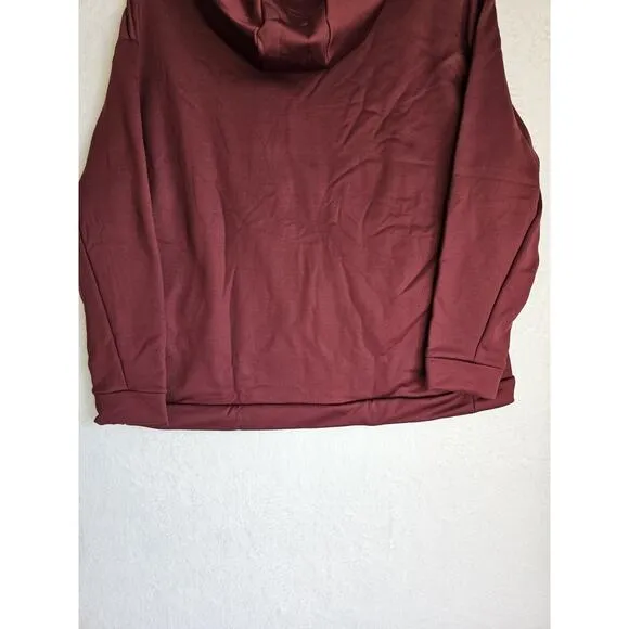 Women's Nike Therma-Fit Pullover Hoodie Burgundy(CN9340-669) X-Large