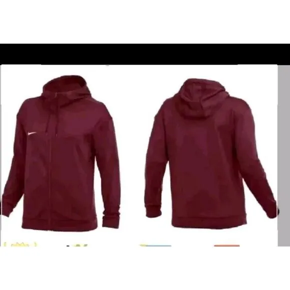 Women's Nike Therma-Fit Pullover Hoodie Burgundy(CN9340-669) X-Large