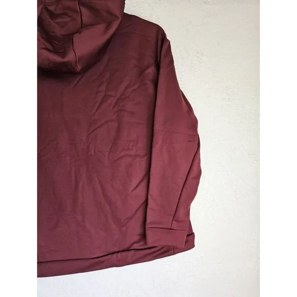 Women's Nike Therma-Fit Pullover Hoodie Burgundy(CN9340-669) X-Large