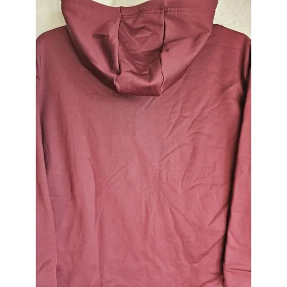 Women's Nike Therma-Fit Pullover Hoodie Burgundy(CN9340-669) X-Large
