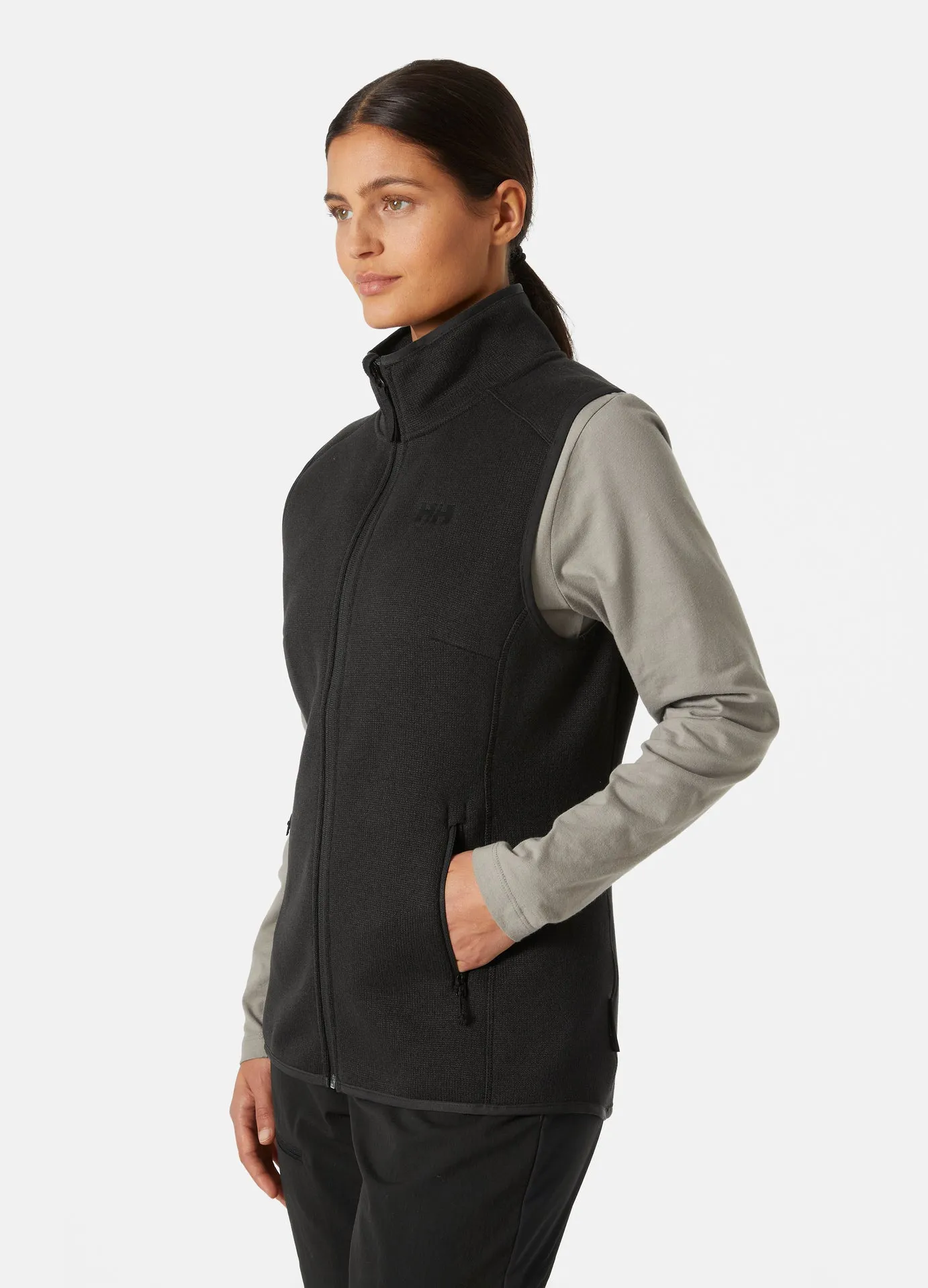 WOMEN'S VARDE FLEECE VEST - BLACK