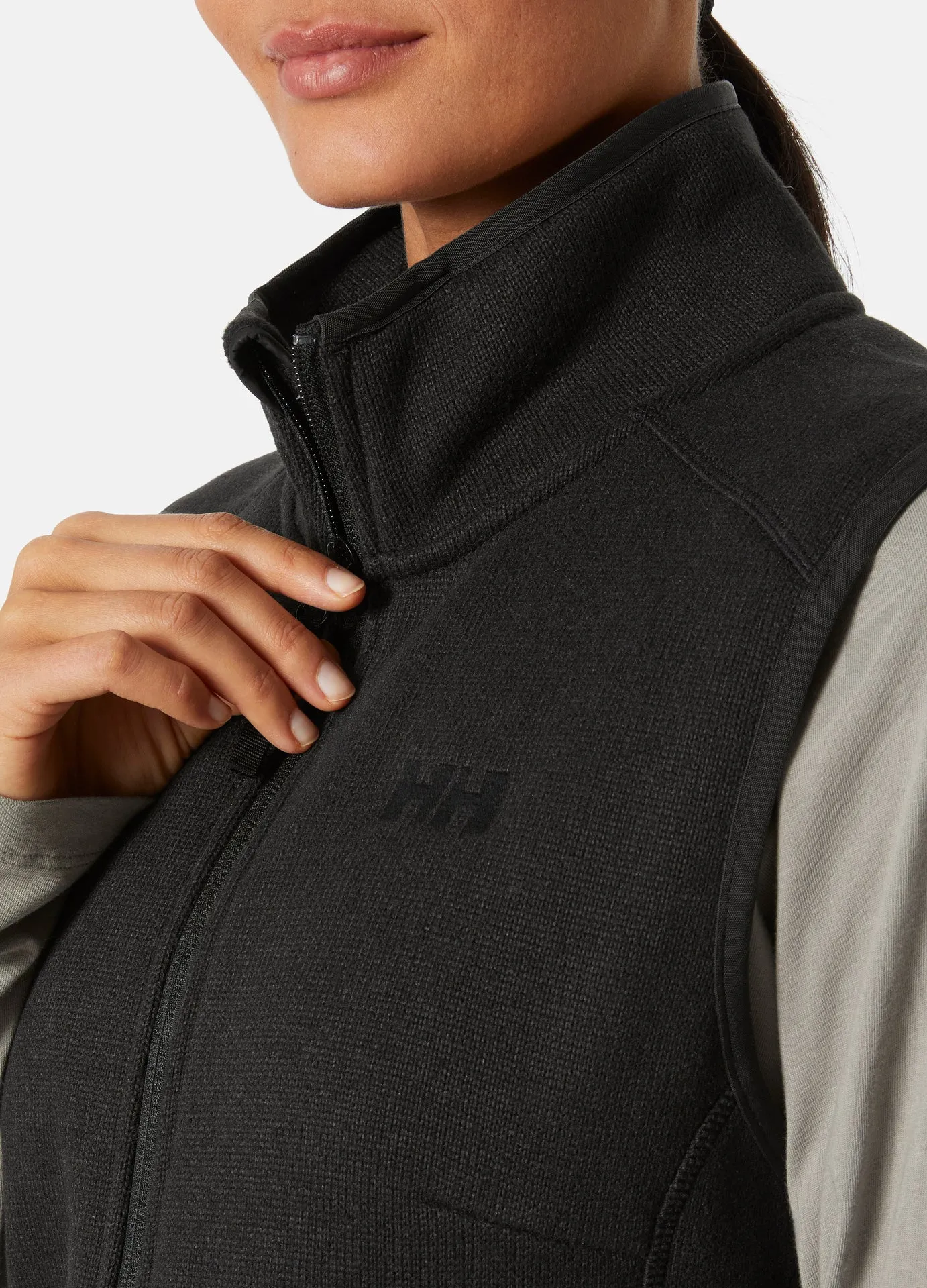 WOMEN'S VARDE FLEECE VEST - BLACK