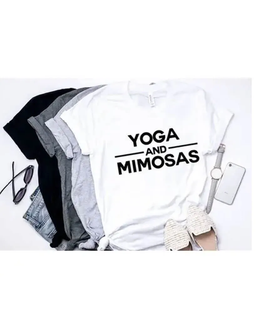 Yoga and Mimosas Tee