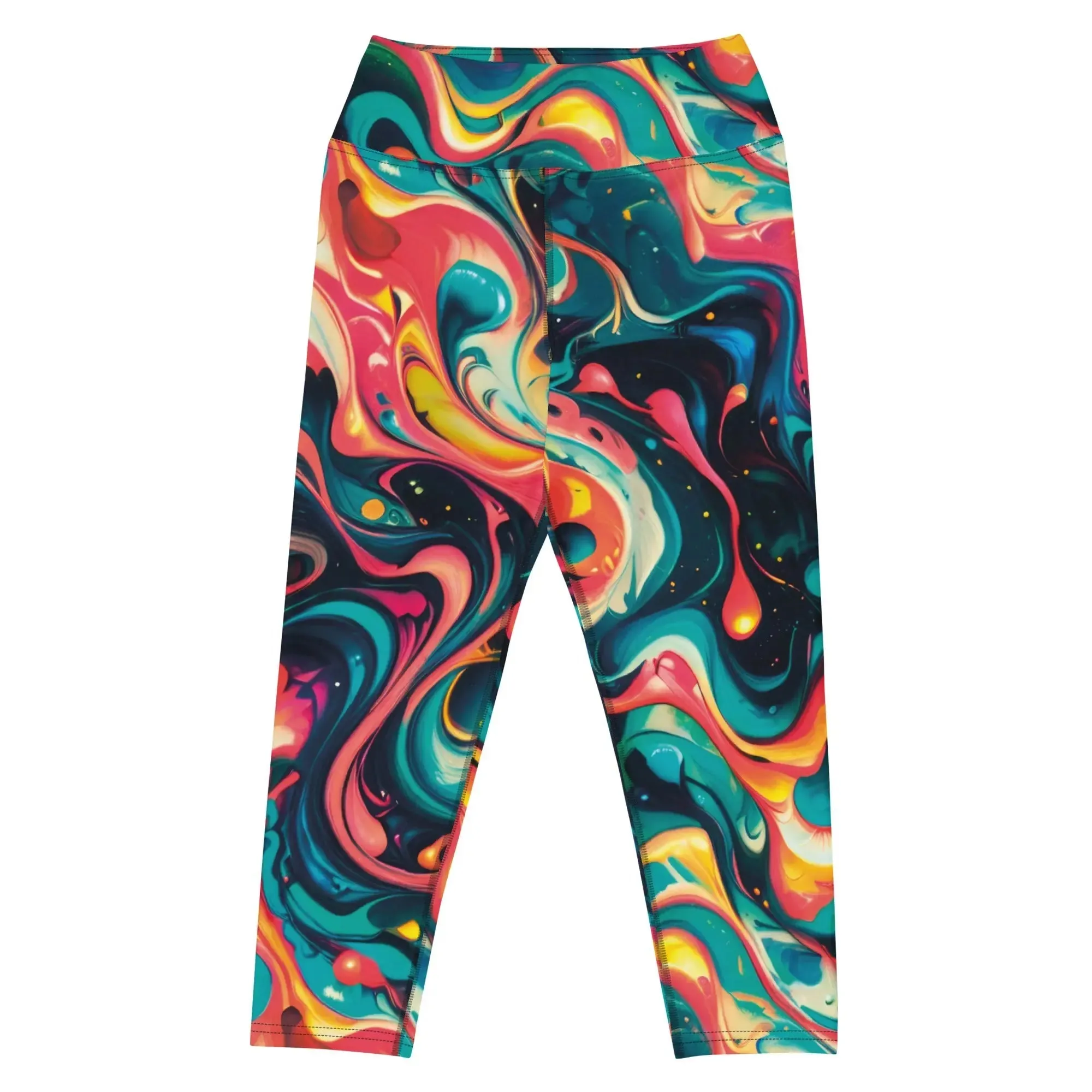 Yoga Capri Leggings Celestial Splash