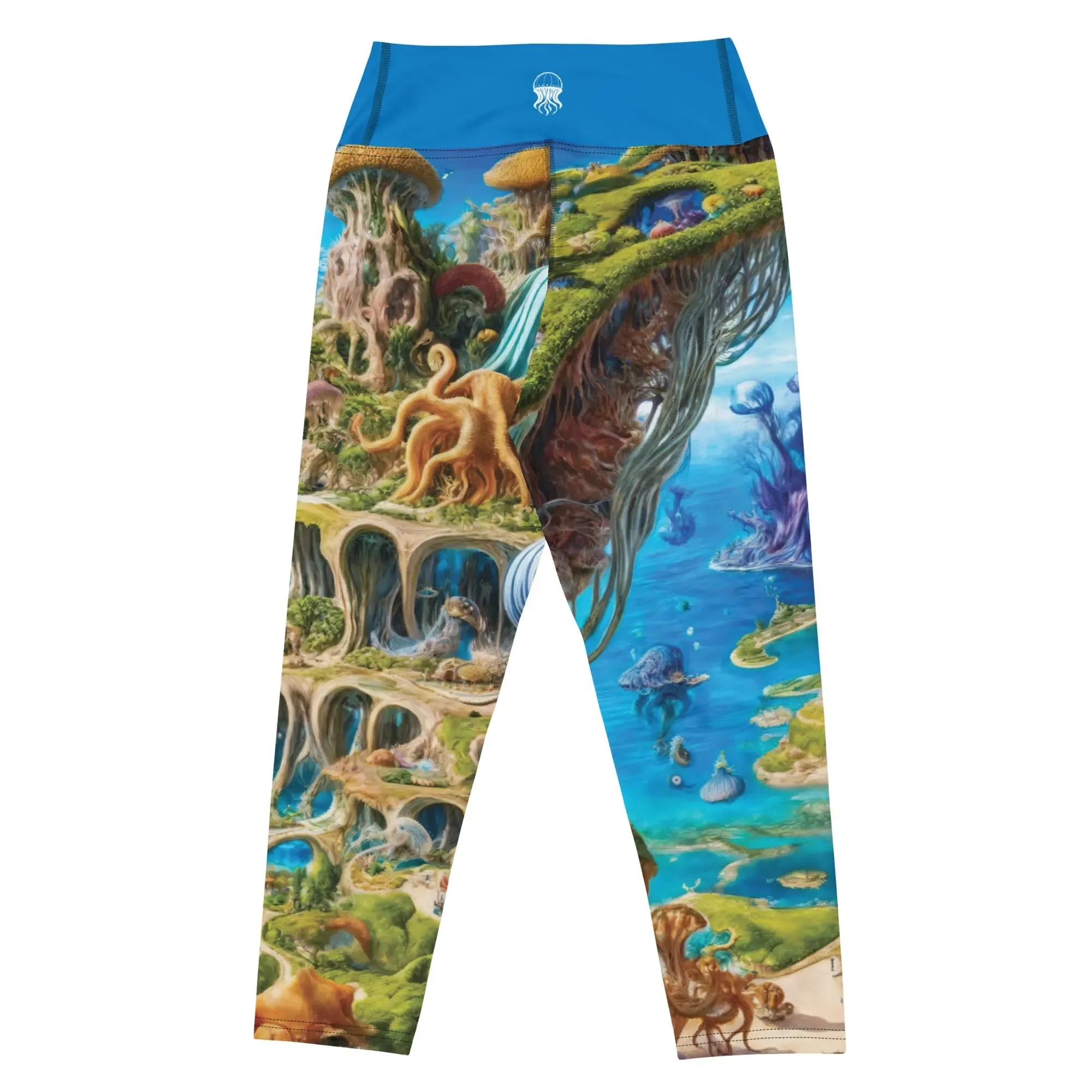 Yoga Capri Leggings Fantasia Lagoon