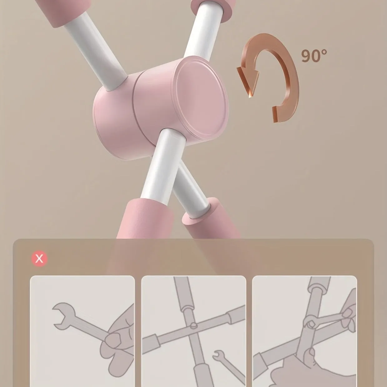 Yoga Posture Correction Cross Stick