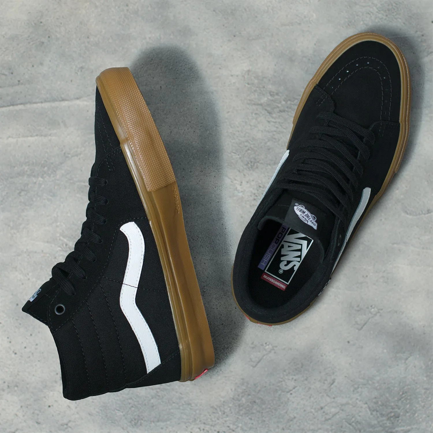 Zapatilla Skate SK8-Hi Black/Gum