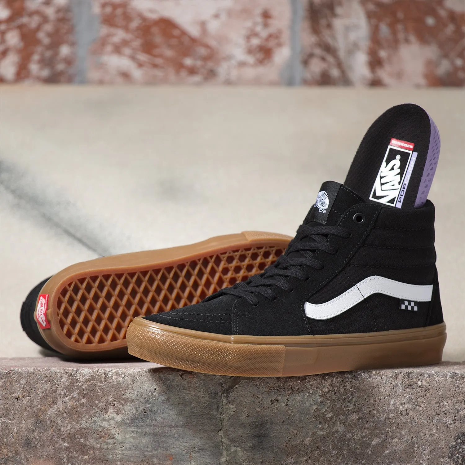 Zapatilla Skate SK8-Hi Black/Gum